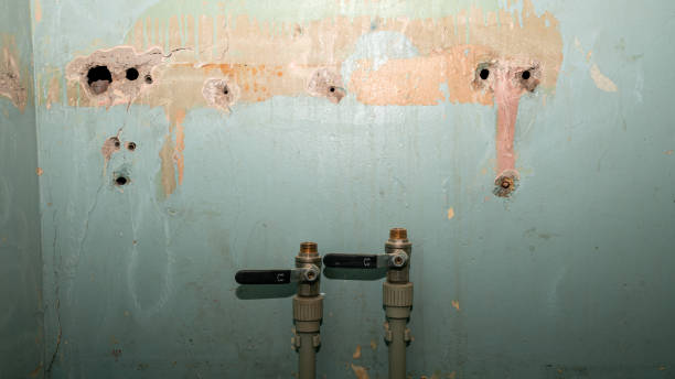 Water damage restoration process in San Marcos, TX